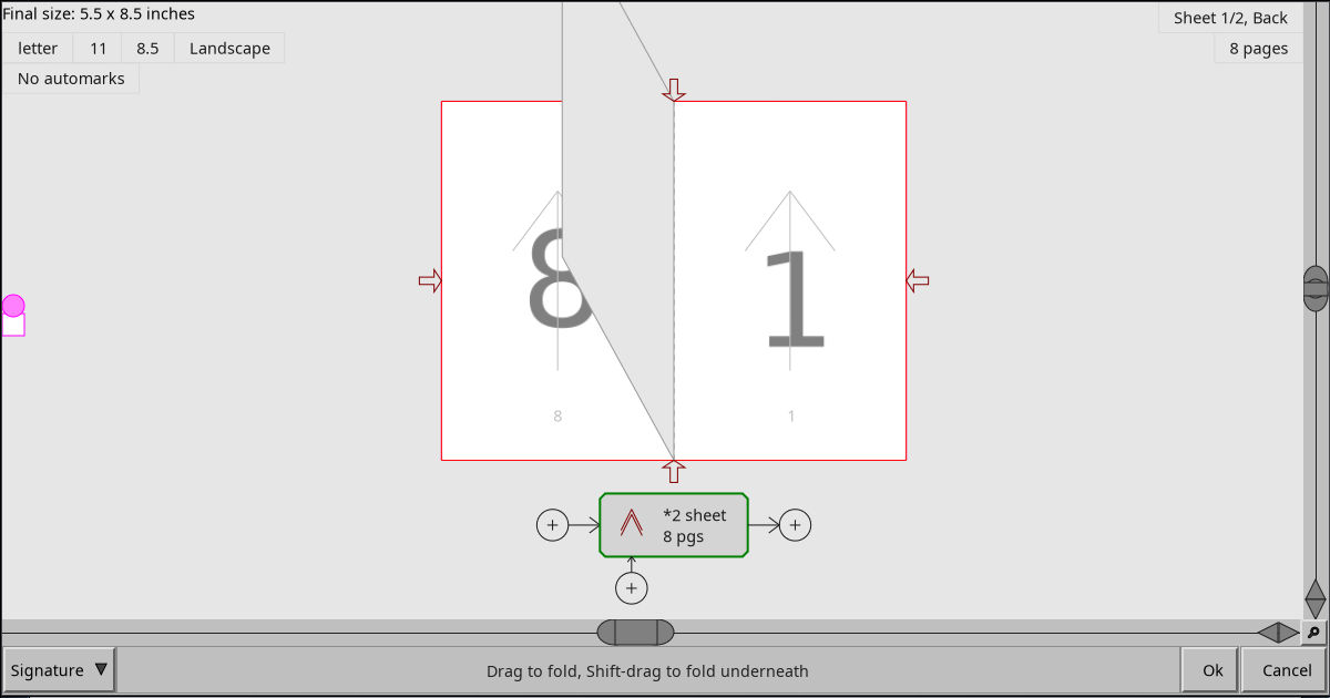 Screetshot showing a signature in mid unwrap