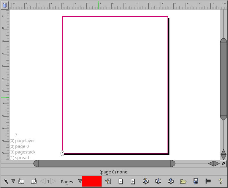Viewport with a new, blank document