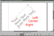 Text in the Caption Tool